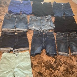 11 pairs girls shorts sizes 6/7 and 7/8